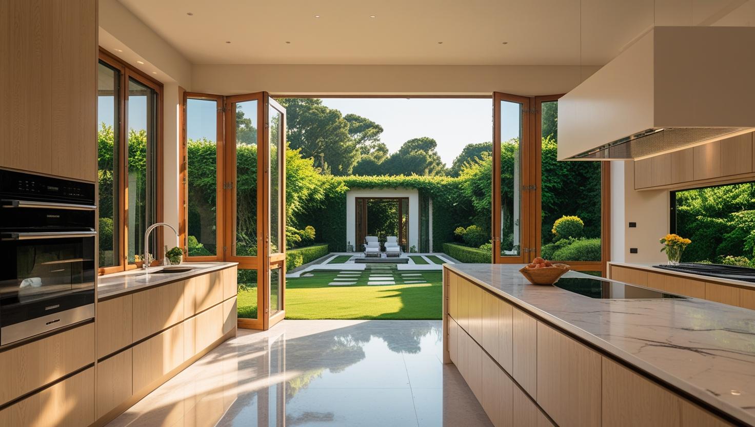 custom aluminium bifold window open view in modern home-vigorawindows.com custom aluminium bifold window open view in modern home-vigorawindows.com