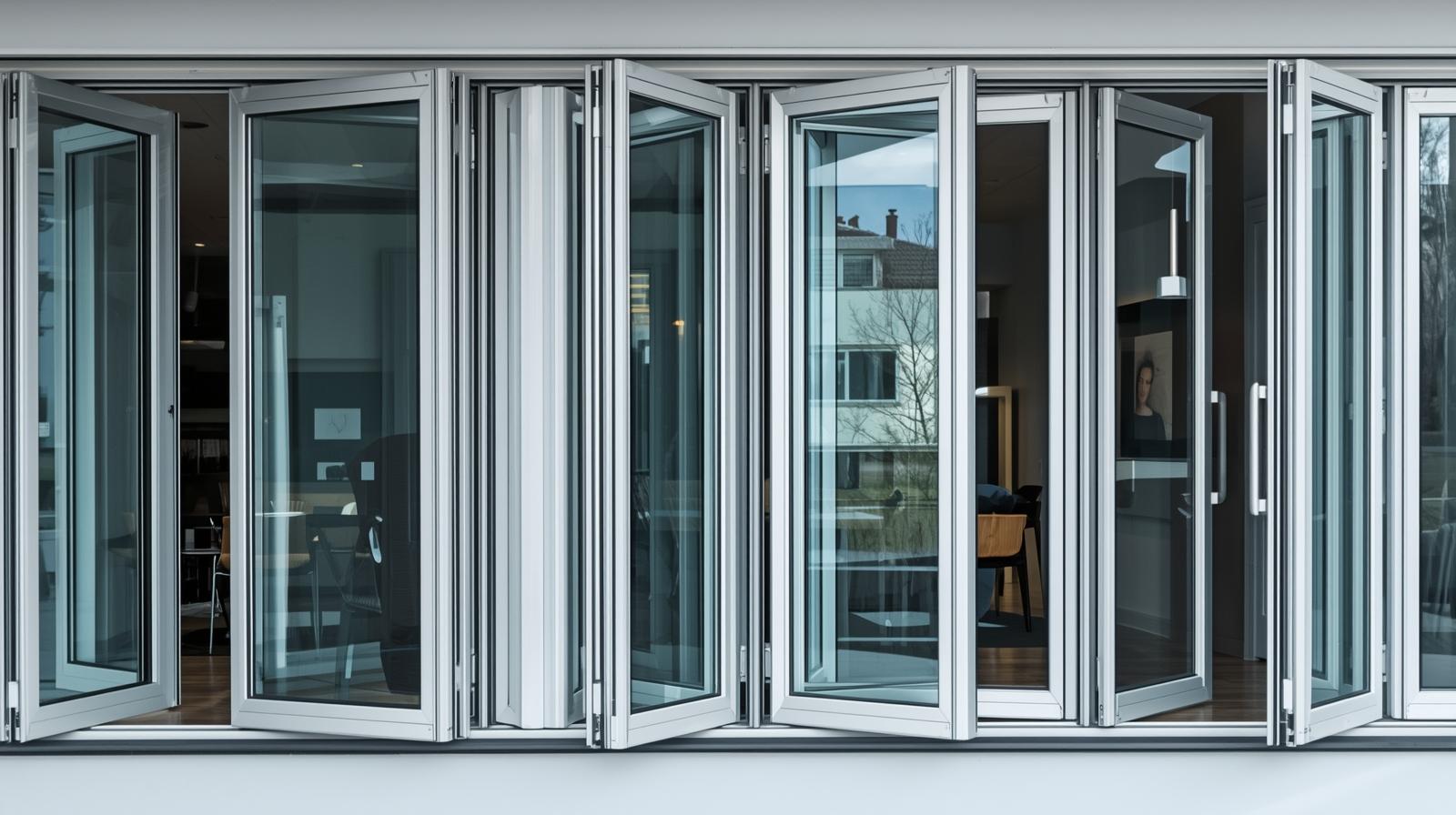 Folding glass window aluminium installed in residential and commercial projects-vigorawindows.com Folding glass window aluminium installed in residential and commercial projects-vigorawindows.com