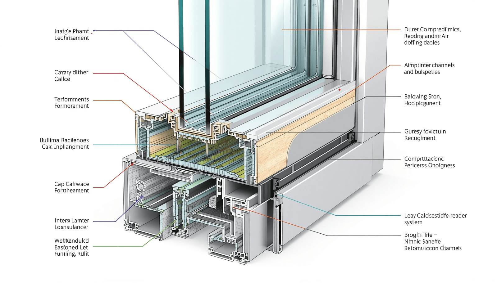 uPVC glass window profile multi chamber structure-vigorawindows.com uPVC glass window profile multi chamber structure-vigorawindows.com