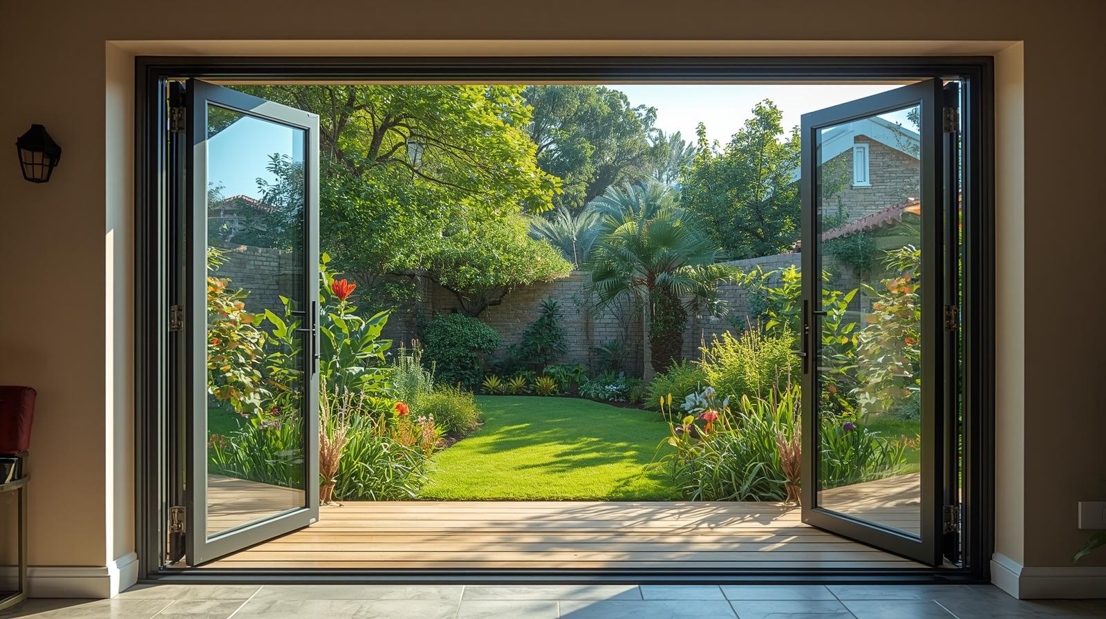 uPVC bifold door full opening luxury villa glass wall-vigorawindows.com uPVC bifold door full opening luxury villa glass wall-vigorawindows.com