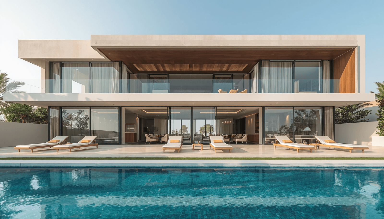 Luxury Middle East villa with large aluminum window systems-vigorawindows.com Luxury Middle East villa with large aluminum window systems-vigorawindows.com