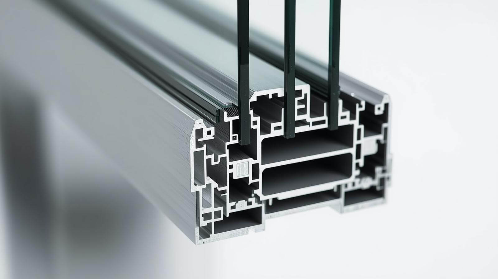 Thermal break aluminium glass window profile with multi chamber design-vigorawindows.com Thermal break aluminium glass window profile with multi chamber design-vigorawindows.com