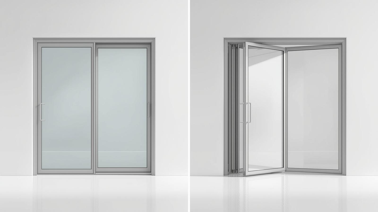 Comparison between aluminium sliding door and aluminum folding door system -vigorawindows.com