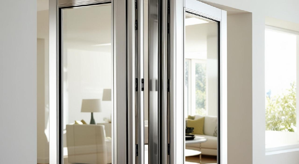 aluminium folding glass door -VIGORAWINDOWS