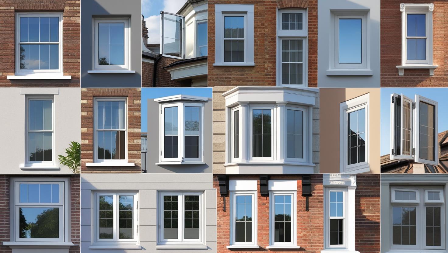 examples of aluminium and UPVC casement window styles in different buildings-vigorawindows.com