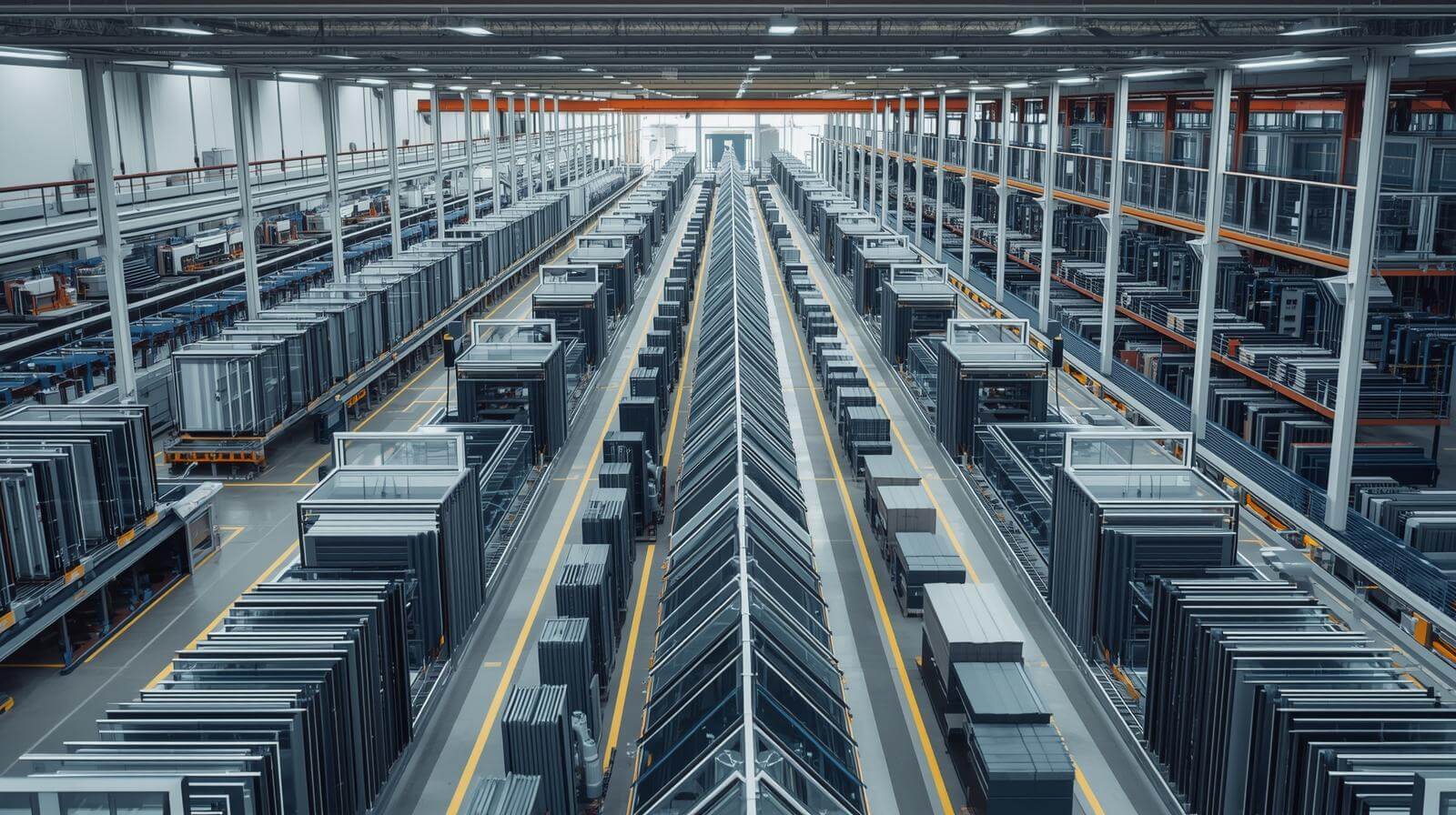 aluminium glass windows production facility with storage-vigorawindows.com