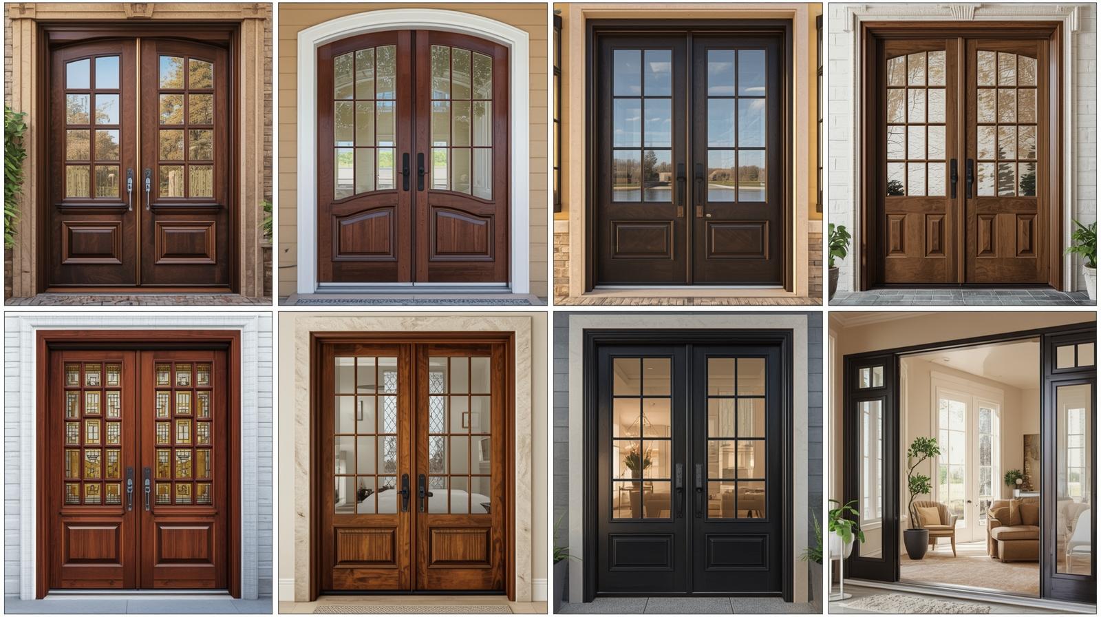 different styles and names of double doors including French doors and patio doors-vigorawindows.com
