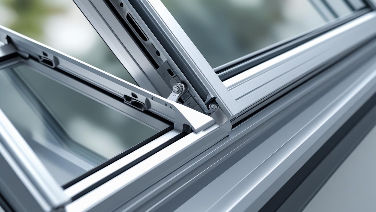 aluminum frame awning windows with multi-point locking system-vigorawindows.com