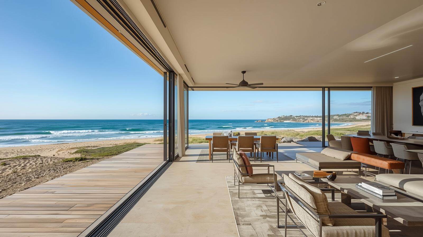 coastal resort project featuring VIGORAWINDOWS aluminium sliding doors -vigorawindows.com