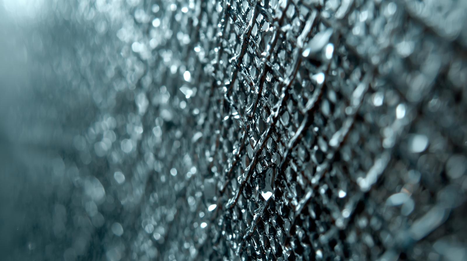 Close-up of wired glass used in fire windows showing embedded steel mesh-vigorawindows.com