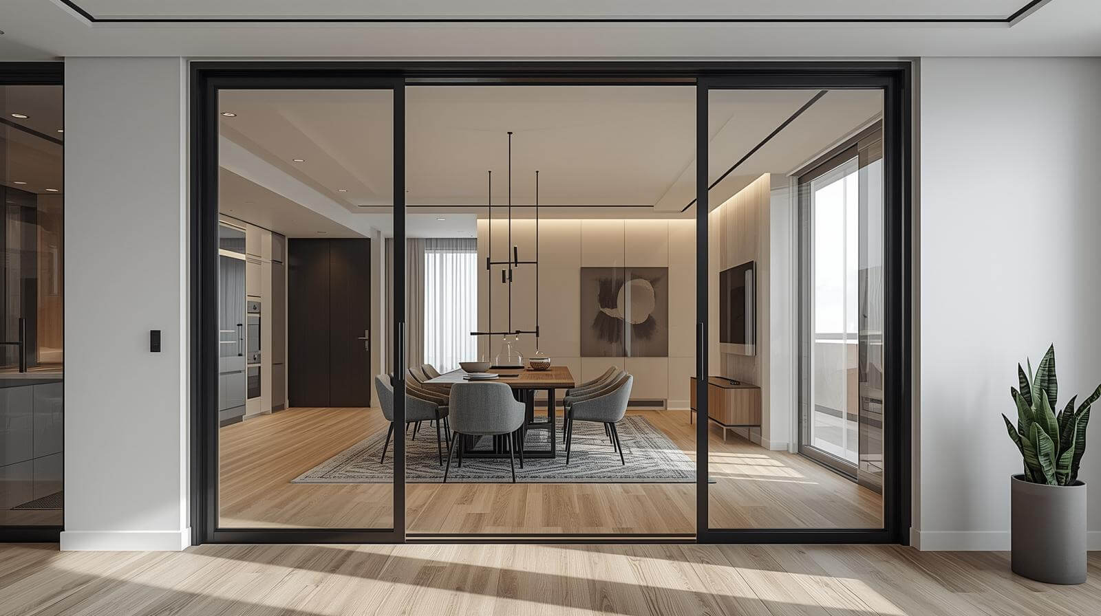 modern aluminium glass door design-vigorawindows.com