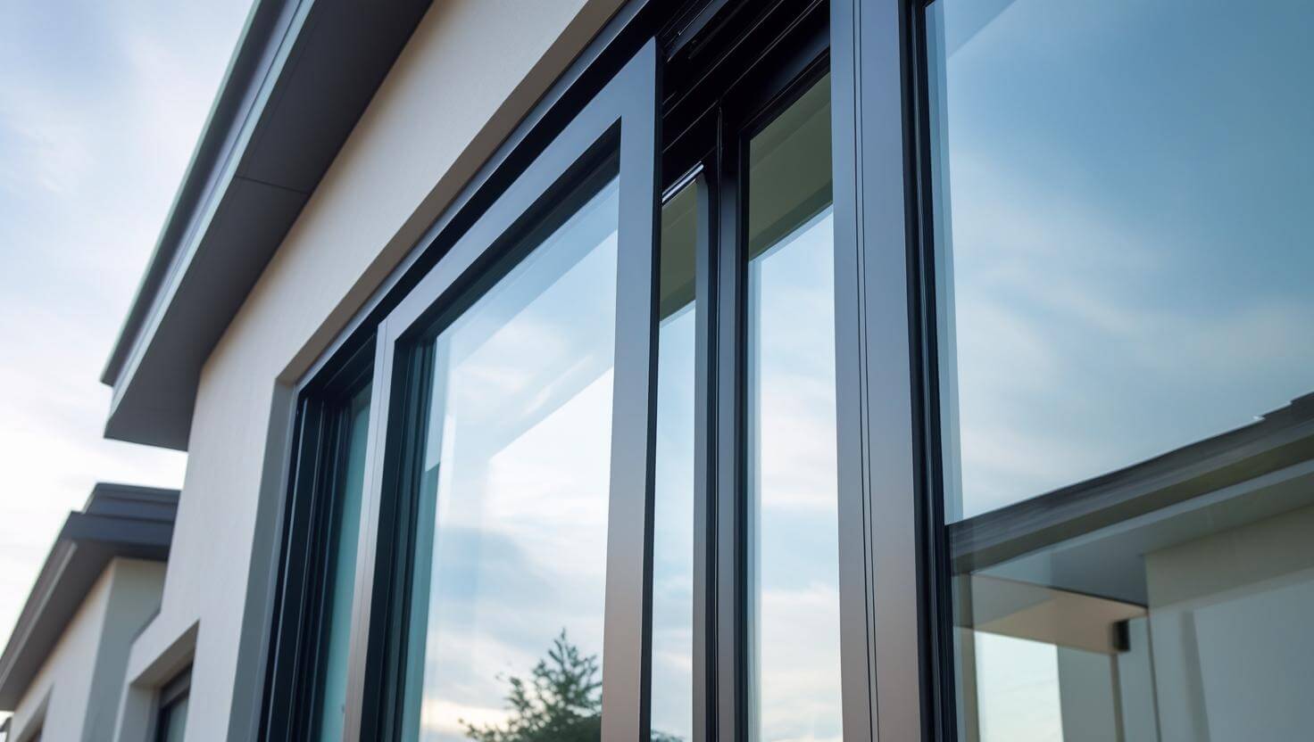 modern aluminium frame glass sliding door in residential building-vigorawindows.com