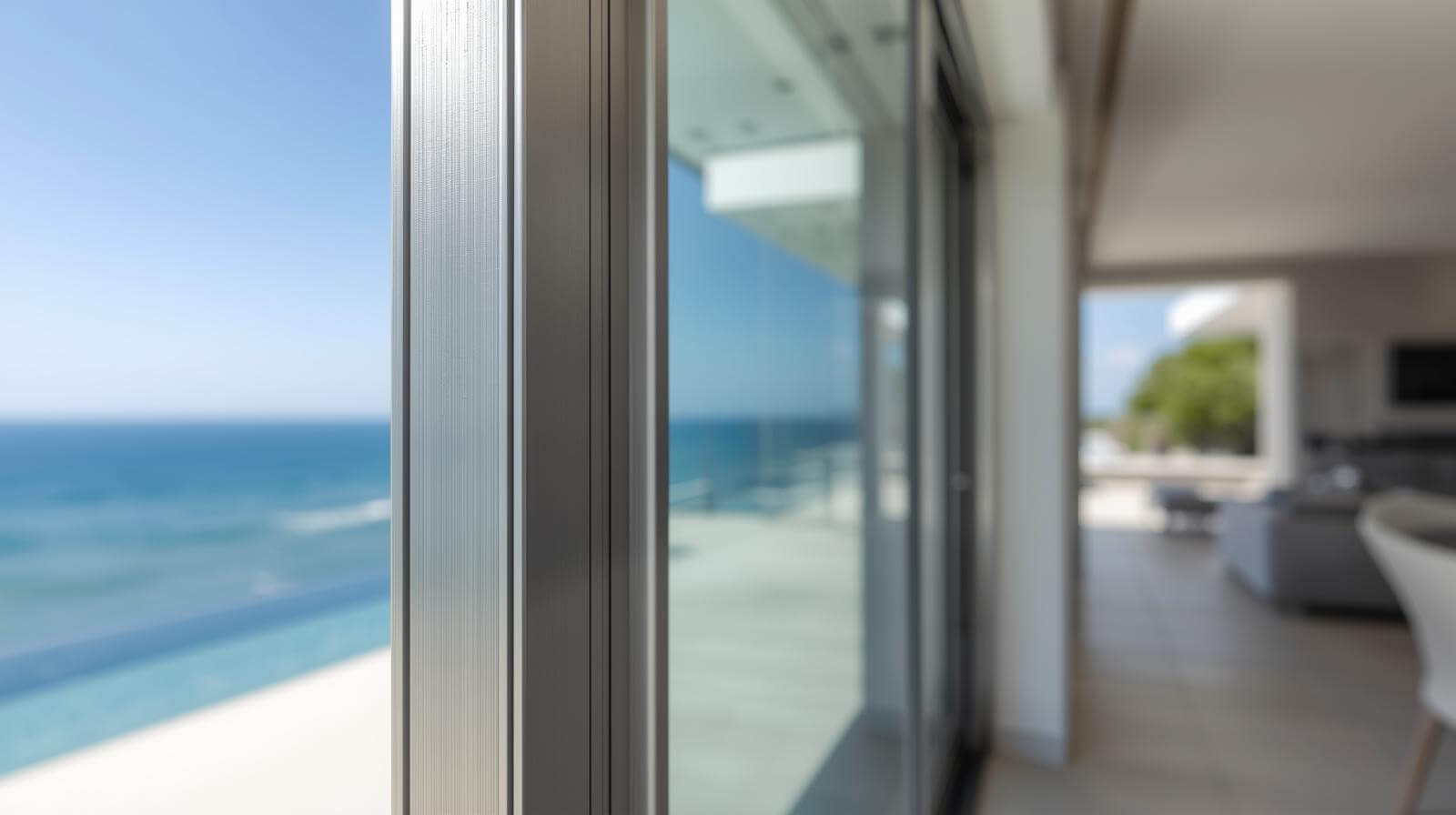 aluminium sliding doors installed in a coastal villa showing corrosion resistance-vigorawindows.com
