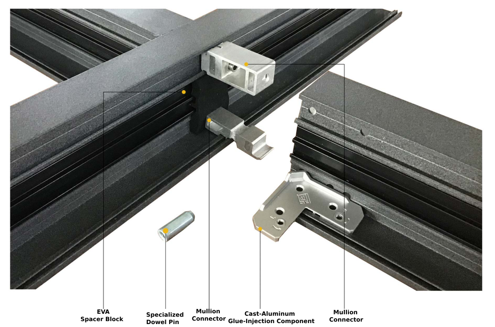 Aluminum folding door system hardware and sealing details-vigorawindows.com