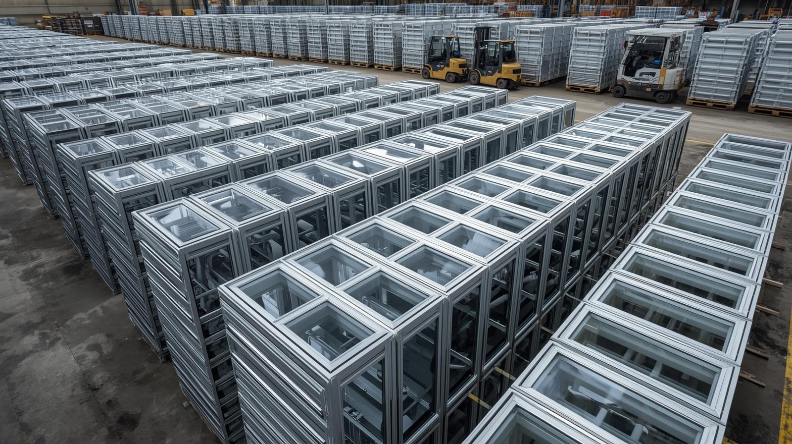 Bulk export of aluminium double hung windows for global distributors-vigorawindows.com
