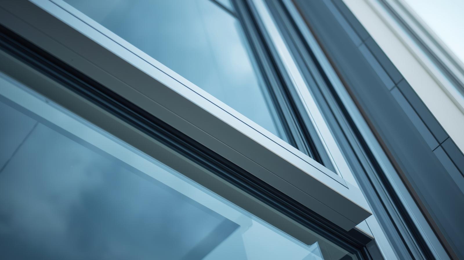Aluminium double hung glass window installed in modern building showing durability and sleek finish-vigorawindows.com