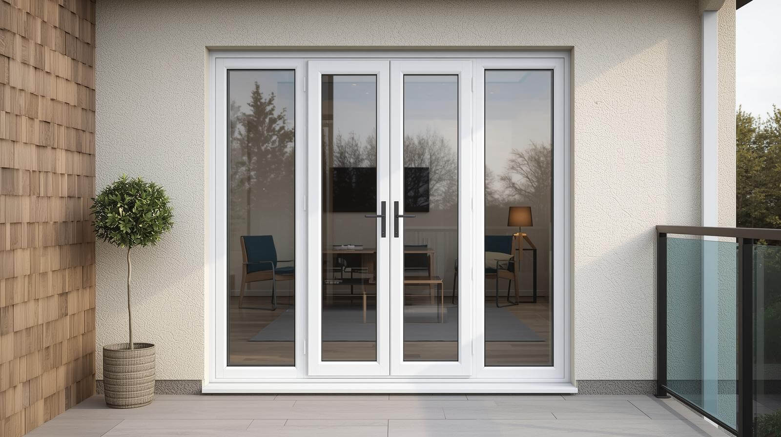 uPVC glass door used in residential or balcony applications-vigorawindows.com