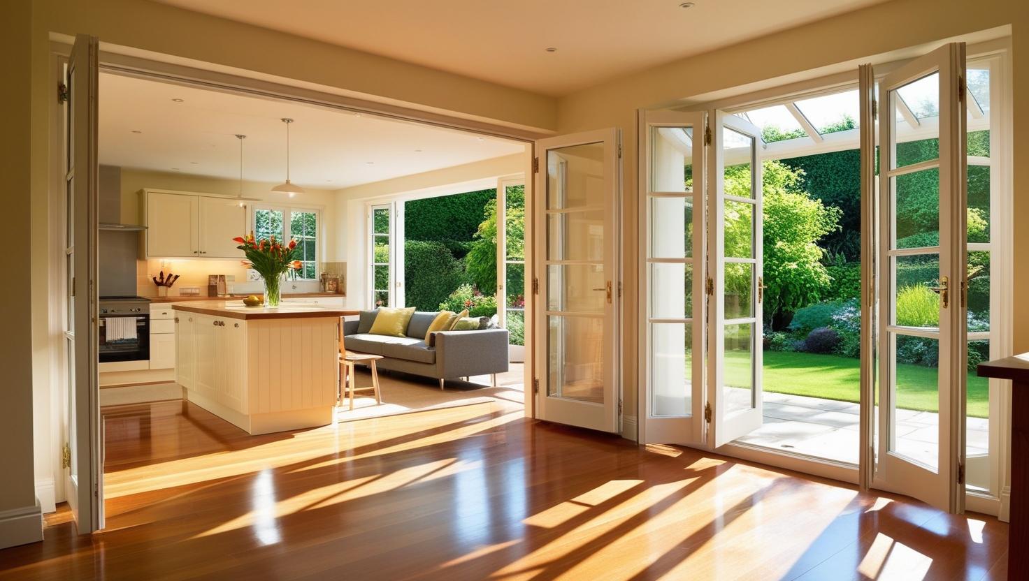 open aluminium casement window providing airflow in a modern kitchen-vigorawindows.com