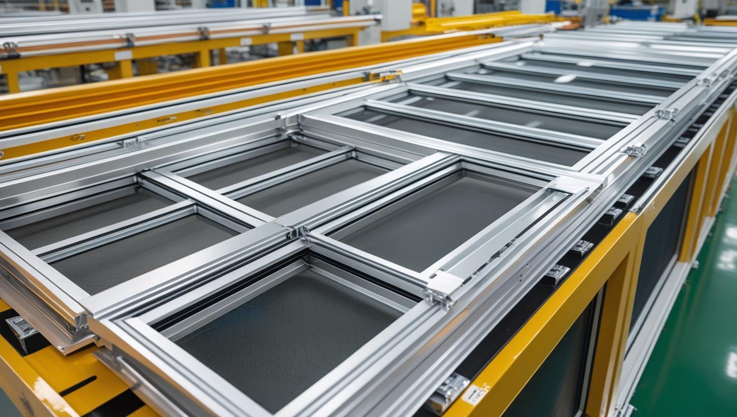 factory production of aluminum awning windows with insect screens ready for export-vigorawindows.com