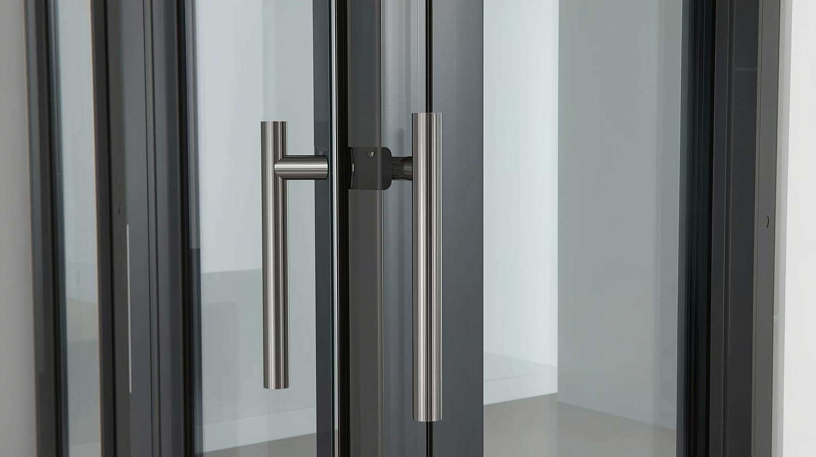 high security uPVC glass door with reinforced structure-vigorawindows.com