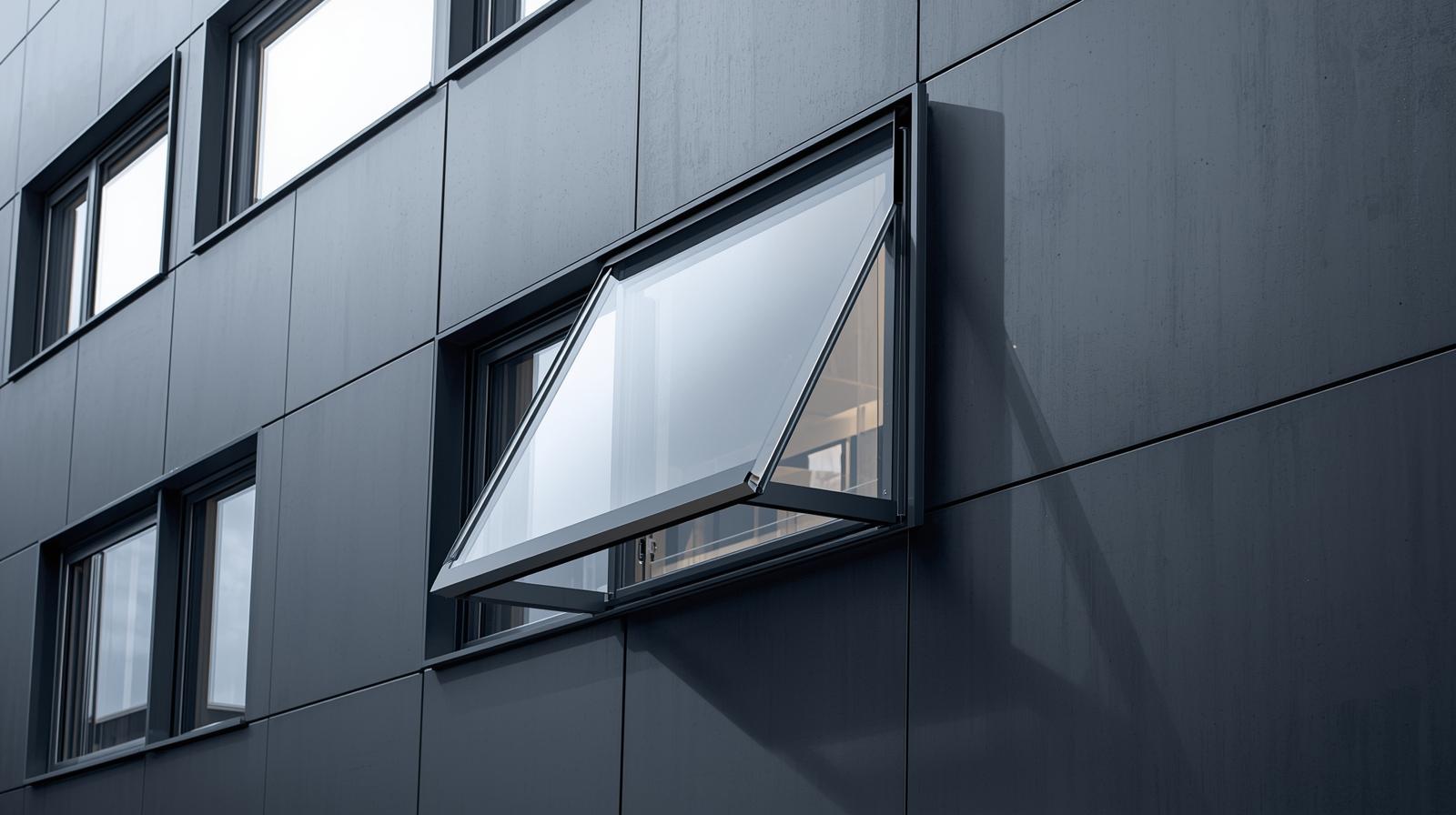VIGORAWINDOWS aluminium fire-rated window system installed in modern building-vigorawindows.com