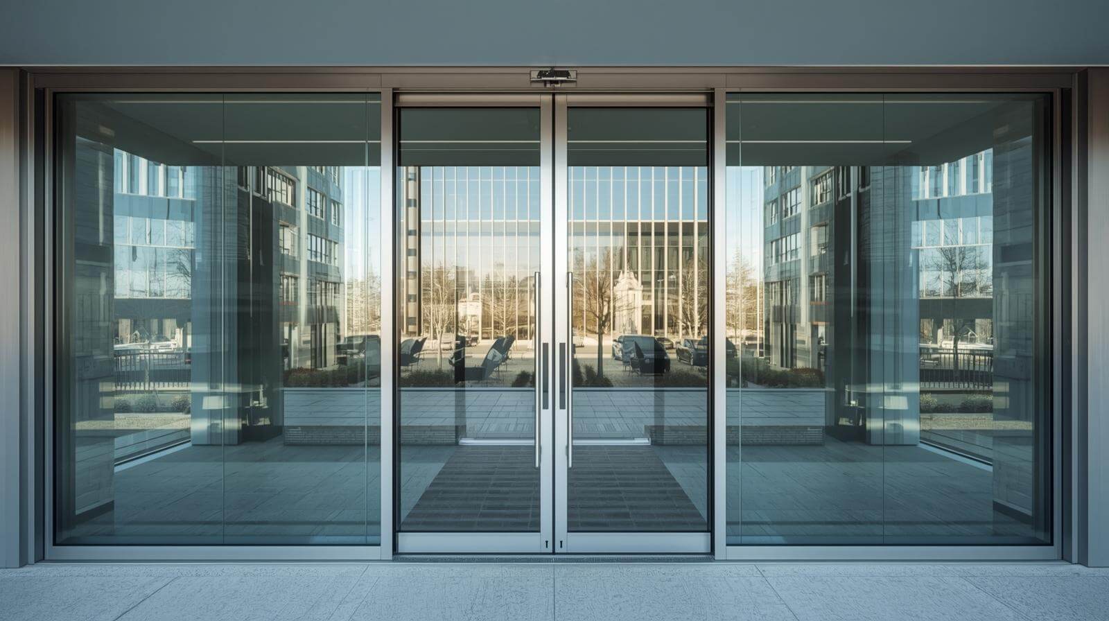 aluminium sliding glass doors used in office buildings-vigorawindows.com