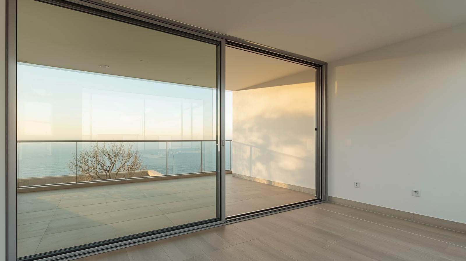aluminium glass sliding door for residential balcony project-vigorawindows.com