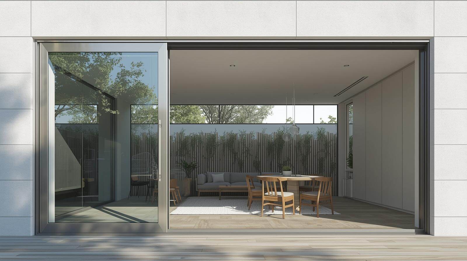 aluminium frame glass sliding door with slim profile-vigorawindows.com