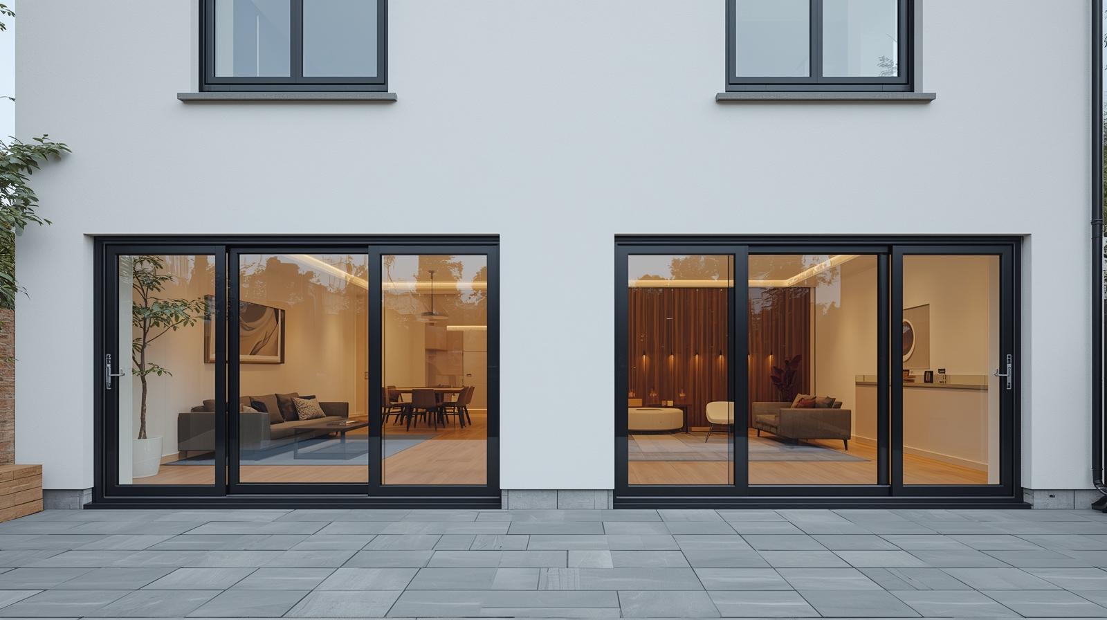 Application of upvc glass sliding door and casement door upvc in residential and commercial buildings-vigorawindows.com