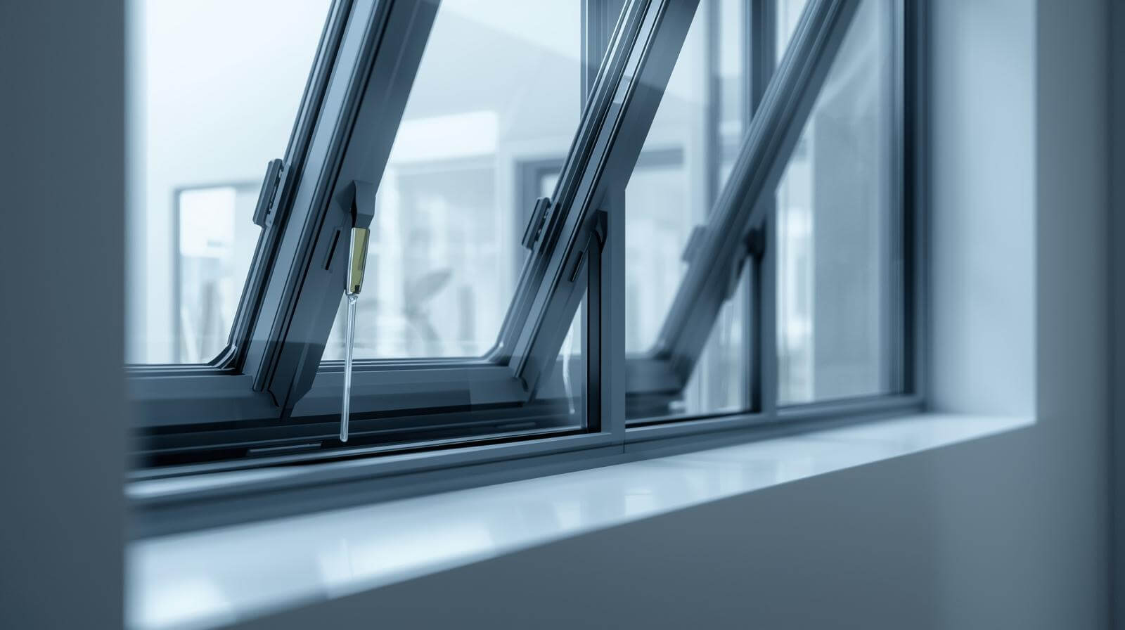 Minimalist aluminum and UPVC glass windows with smart home integration-vigorawindows.com