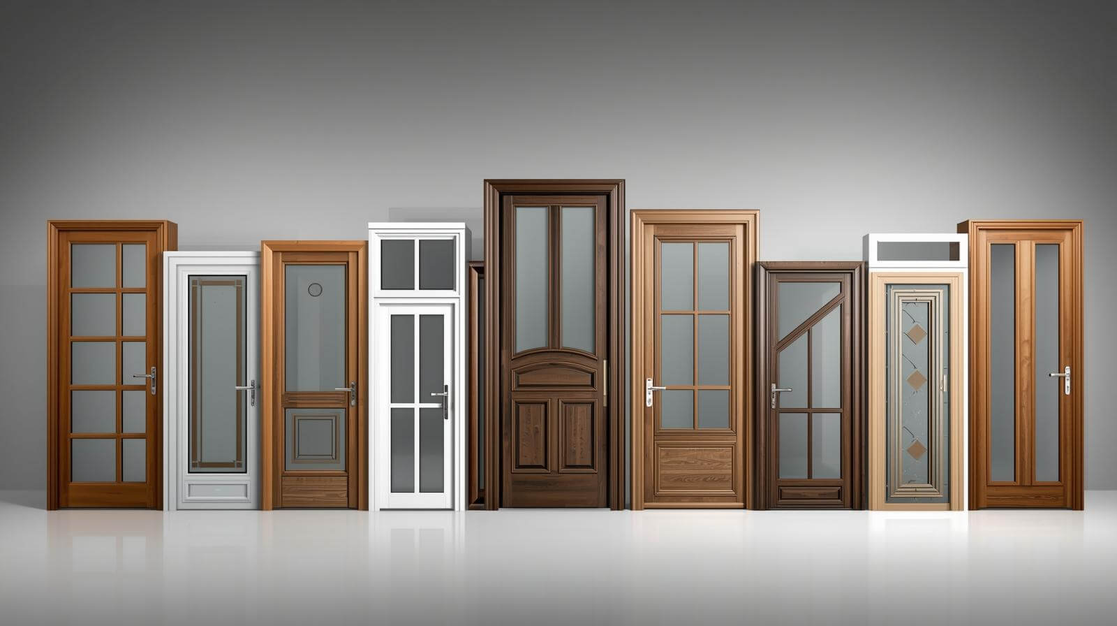 Various aluminium glass door models displayed for wholesale selection-vigorawindows.com