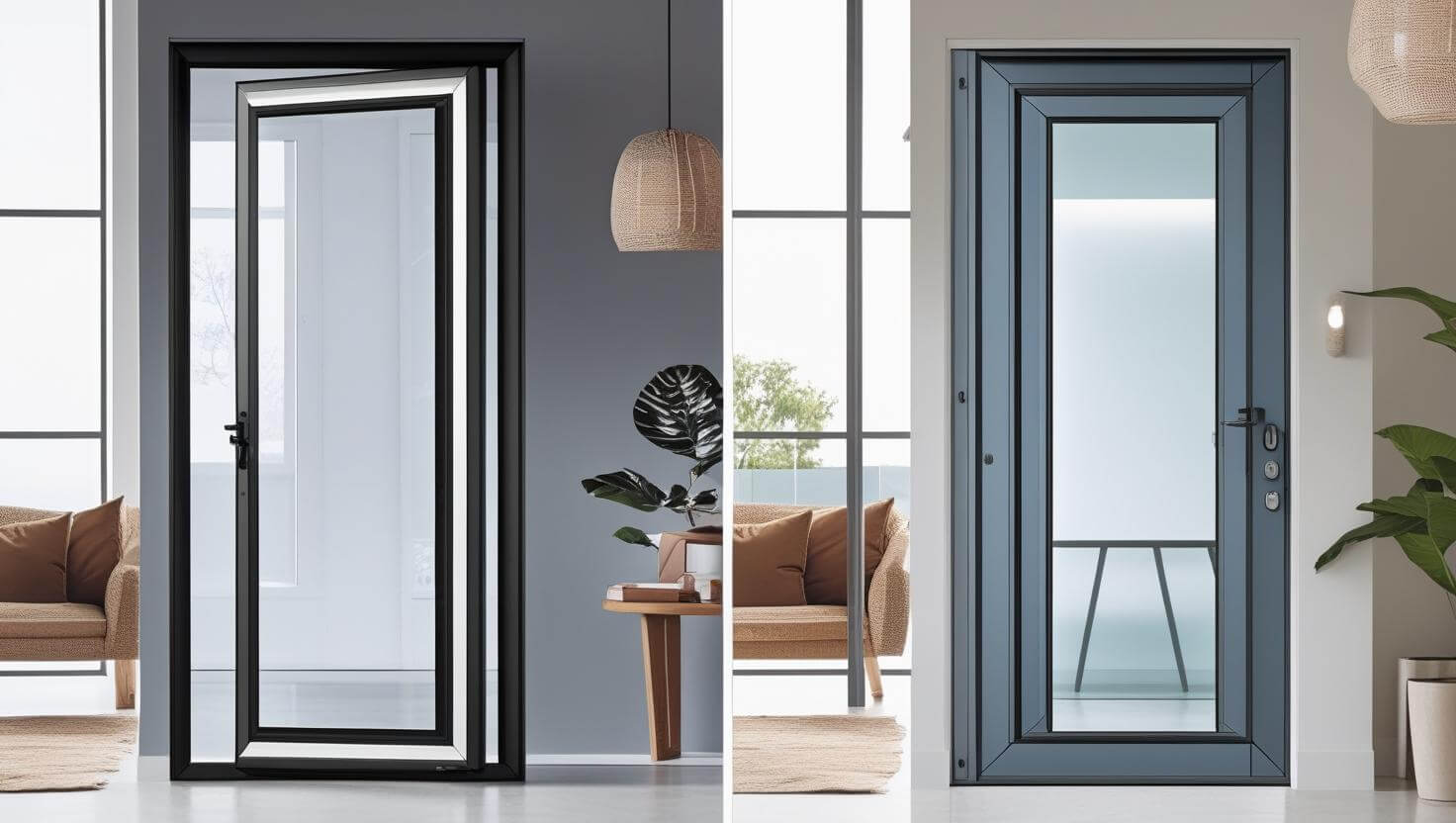 comparison between aluminium glass sliding door and vinyl glass sliding door-vigorawindows.com