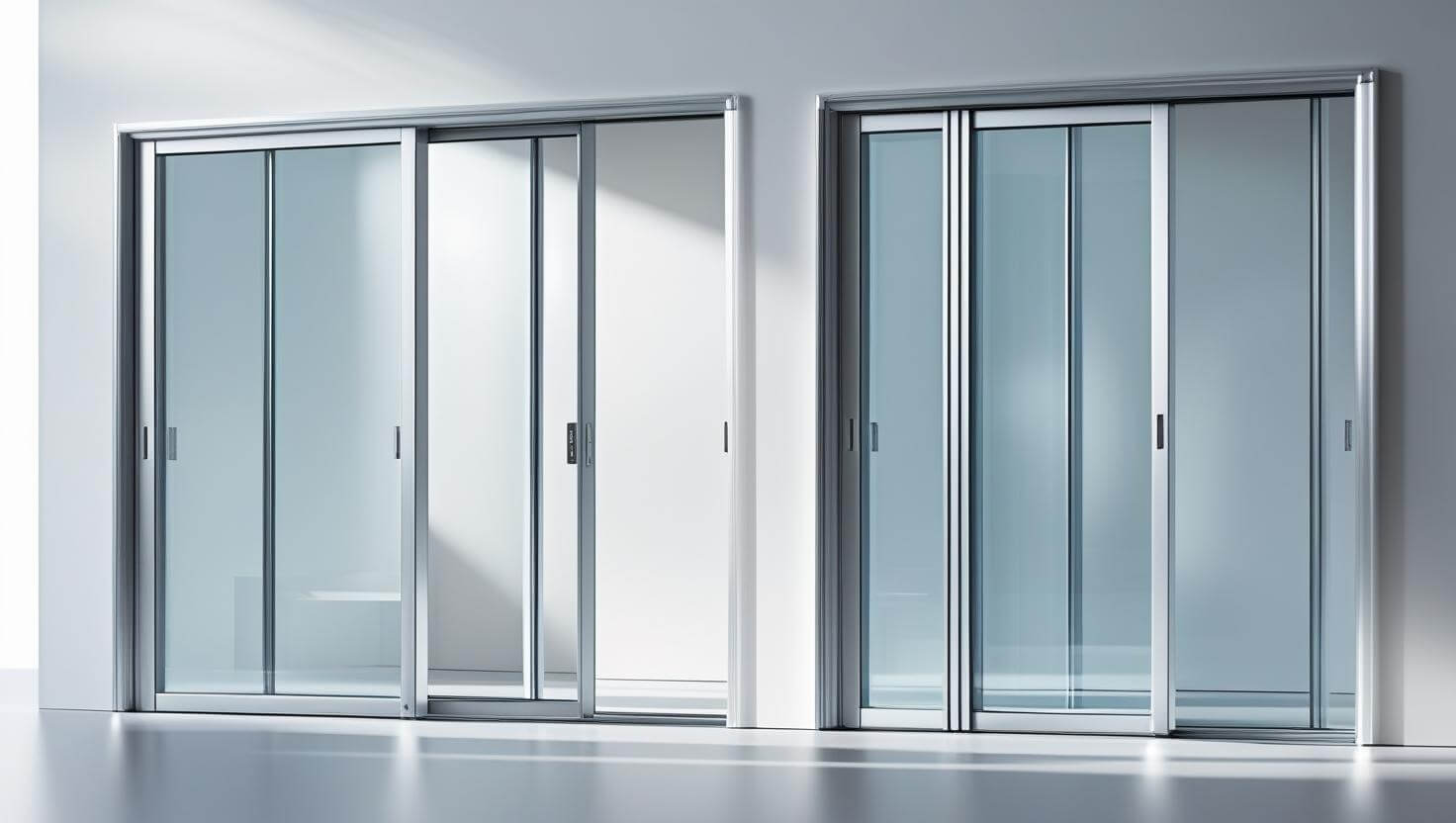 modern 2 panel aluminium glass sliding door and 3 panel aluminium glass sliding door-vigorawindows.com