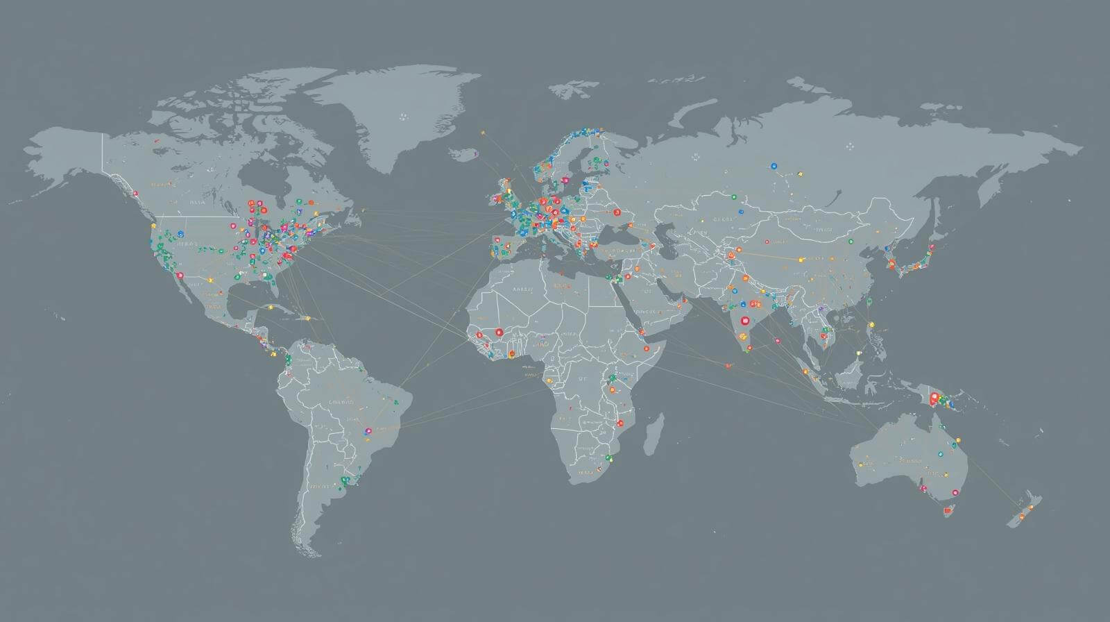 Global aluminium glass door suppliers distribution map -vigorawindows.com