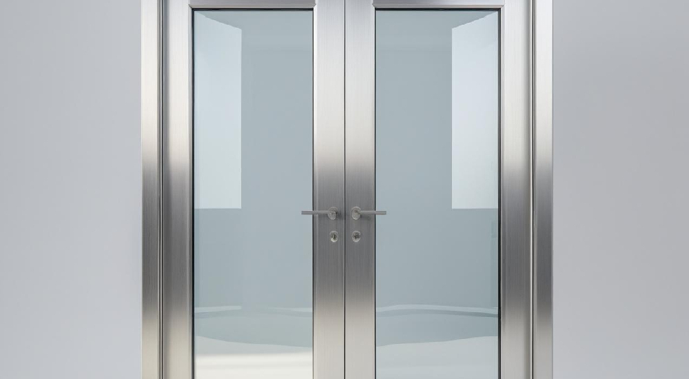 aluminium double leaf door -VIGORAWINDOWS