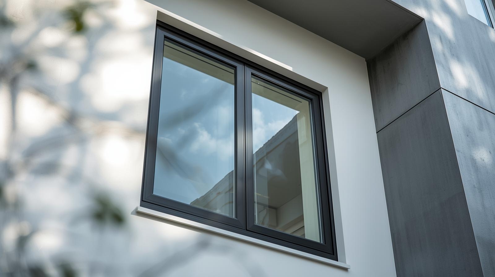 large double hung window installed in modern residential building-vigorawindows.com