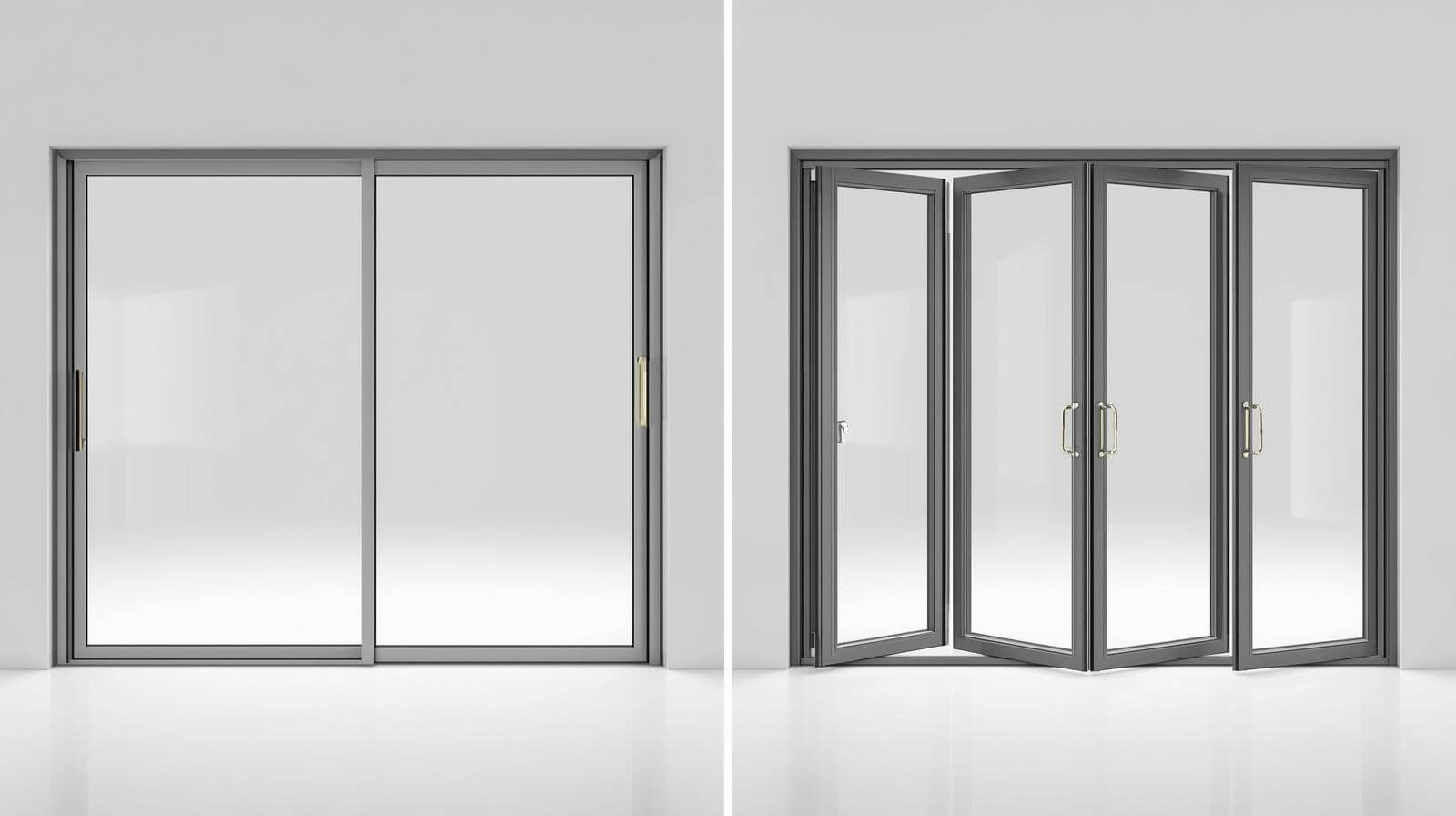 comparison of aluminium sliding glass doors and bifold glass doors-vigorawindows.com