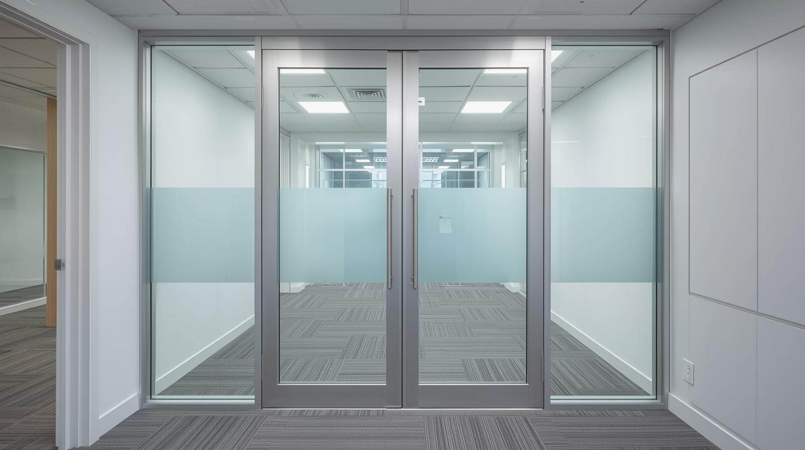 aluminium double doors for commercial entrances-vigorawindows.com