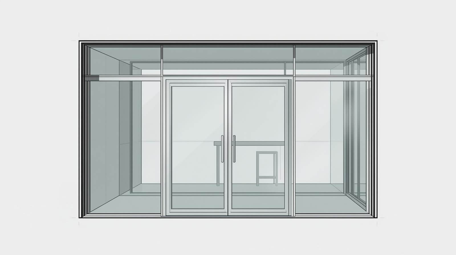 aluminium double doors double glazing structure-vigorawindows.com