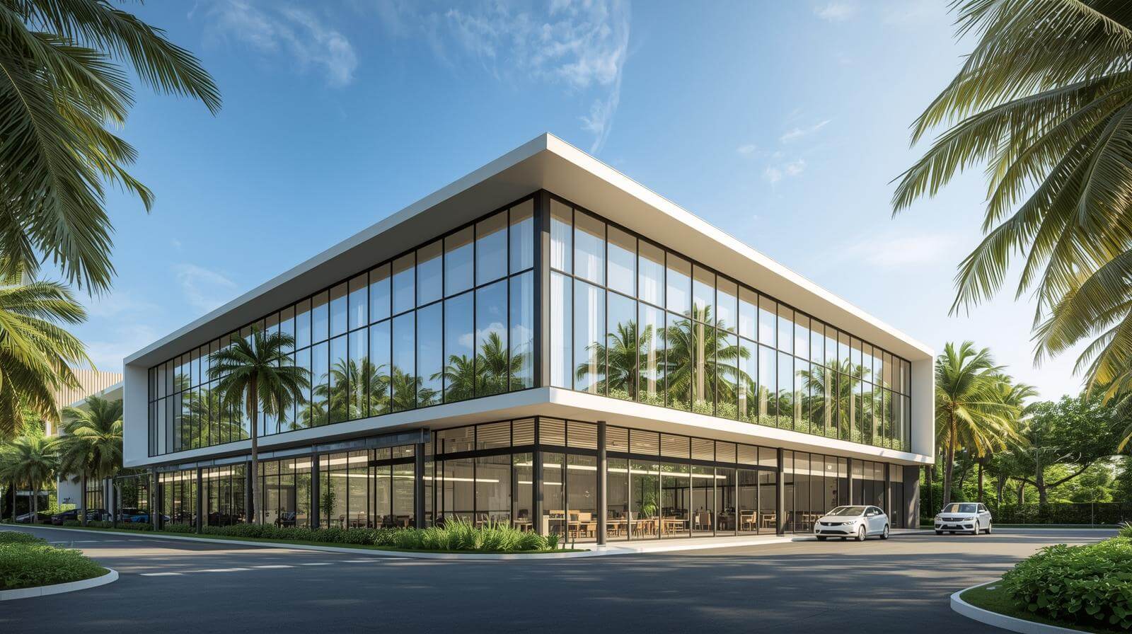 tropical commercial buildings aluminium glass window demand-vigorawindows.com