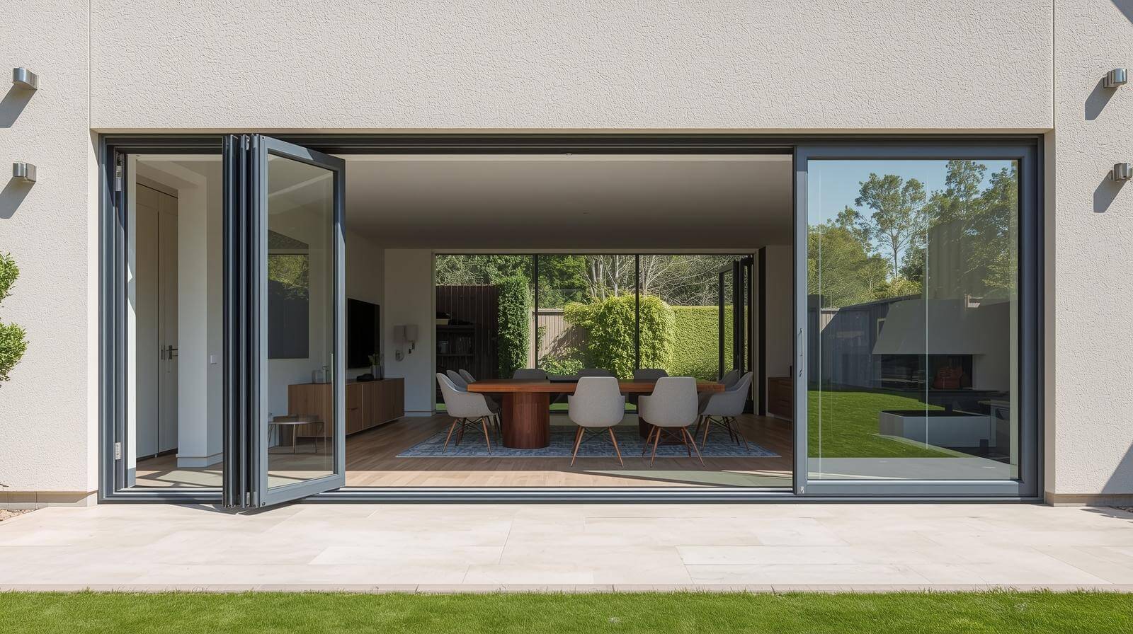 aluminium bifold glass door system for modern homes vigorawindows.com
