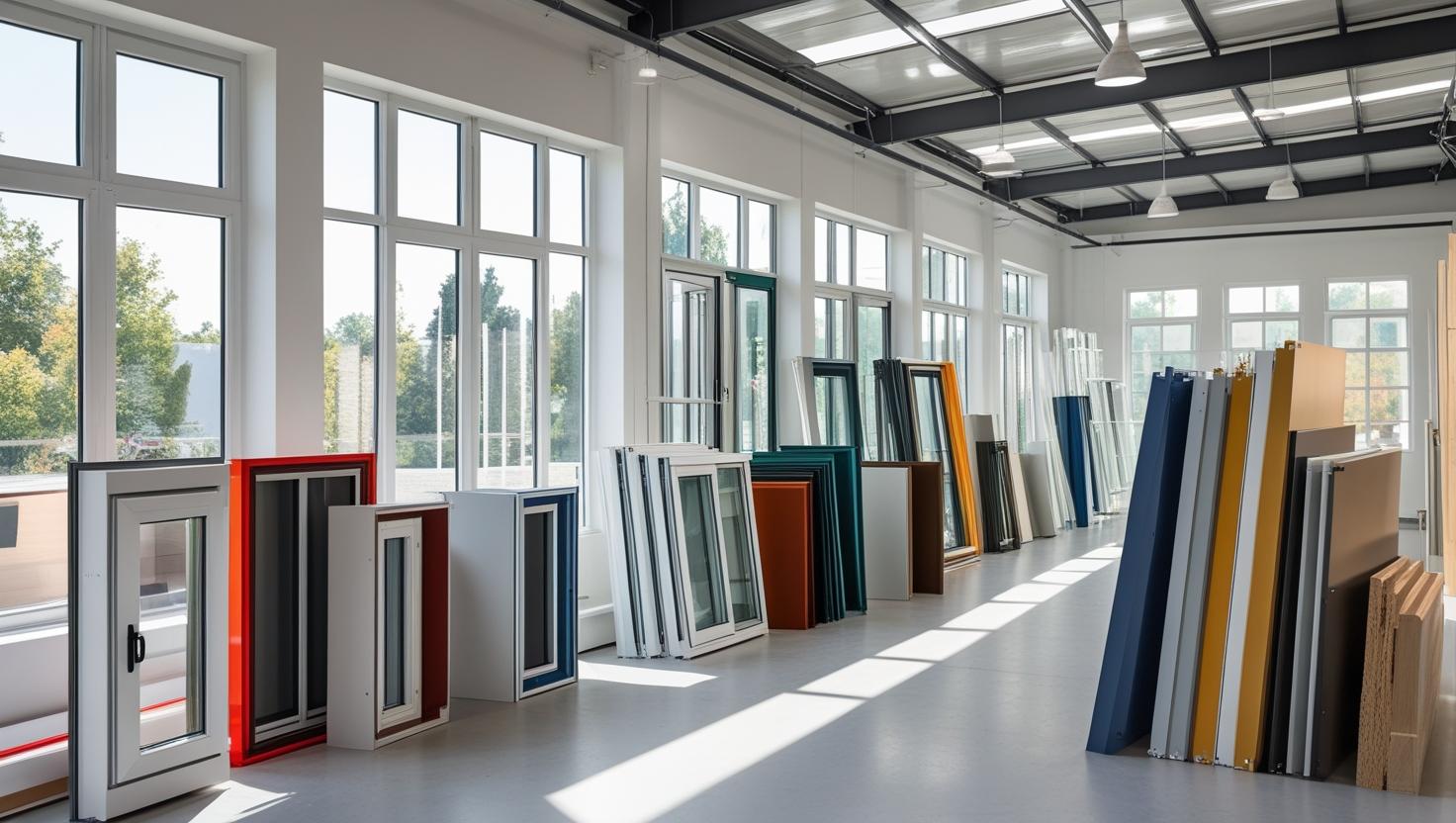 variety of aluminium and uPVC casement windows in factory showroom-vigorawindows.com