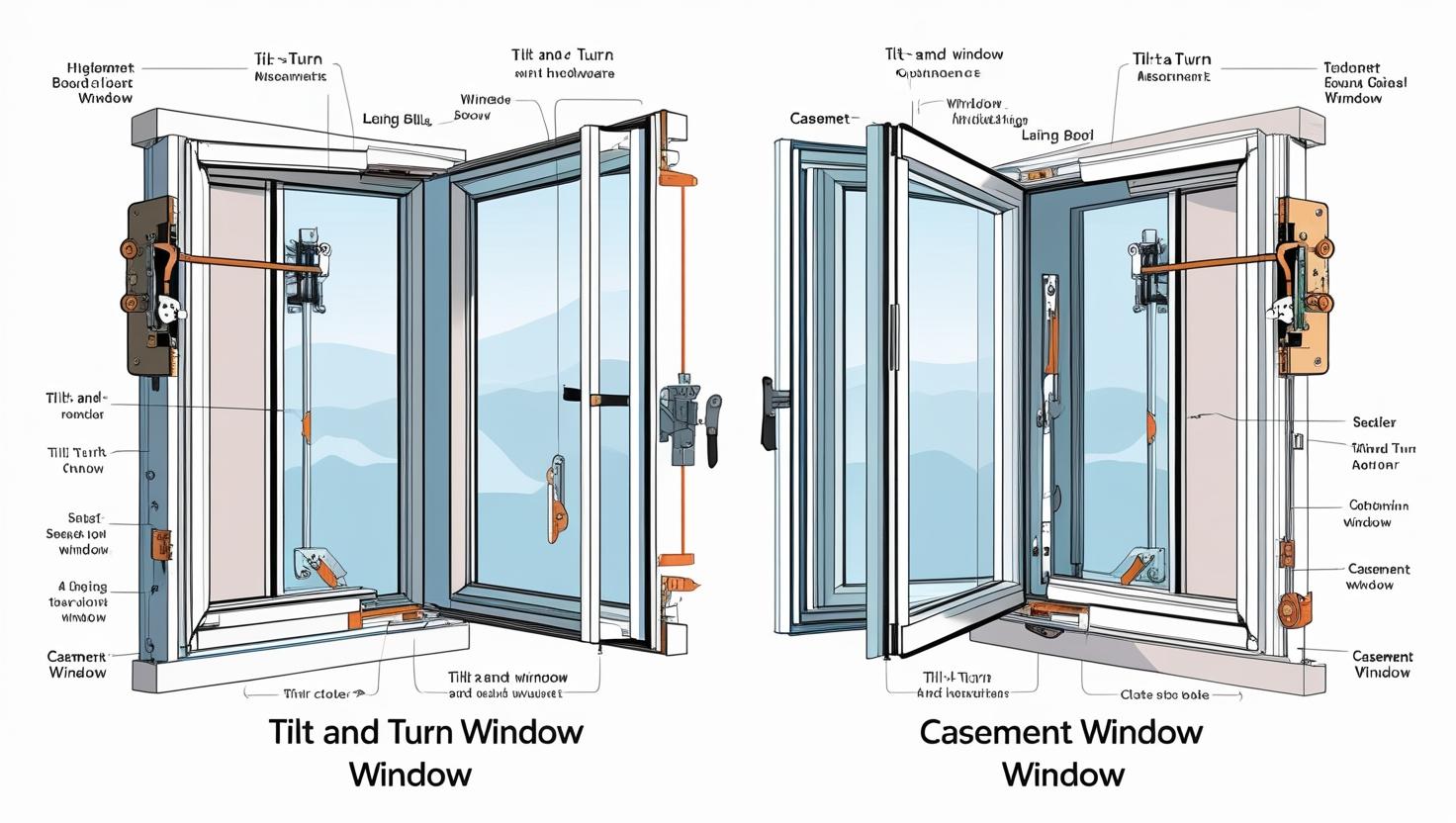 comparison of tilt and turn window operation and casement window opening-vigorawindows.com