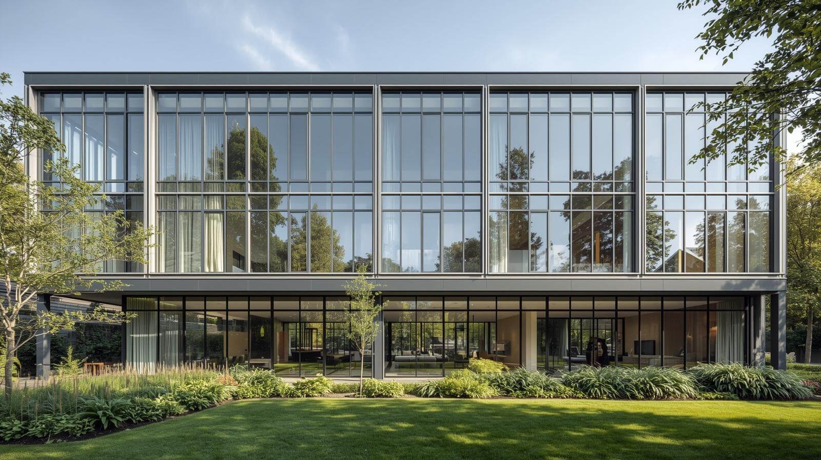 eco-friendly smart building using aluminium fixed glass windows-vigorawindows.com