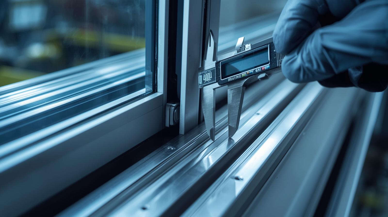 Factory quality inspection of aluminium sliding window tracks-vigorawindows.com