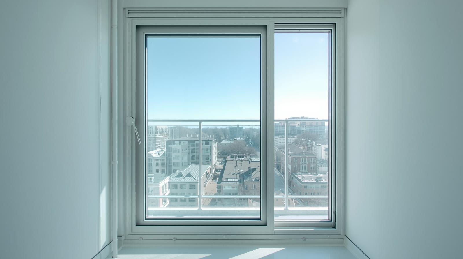 vertical aluminium sliding window used in multi-story residential building-vigorawindows.com