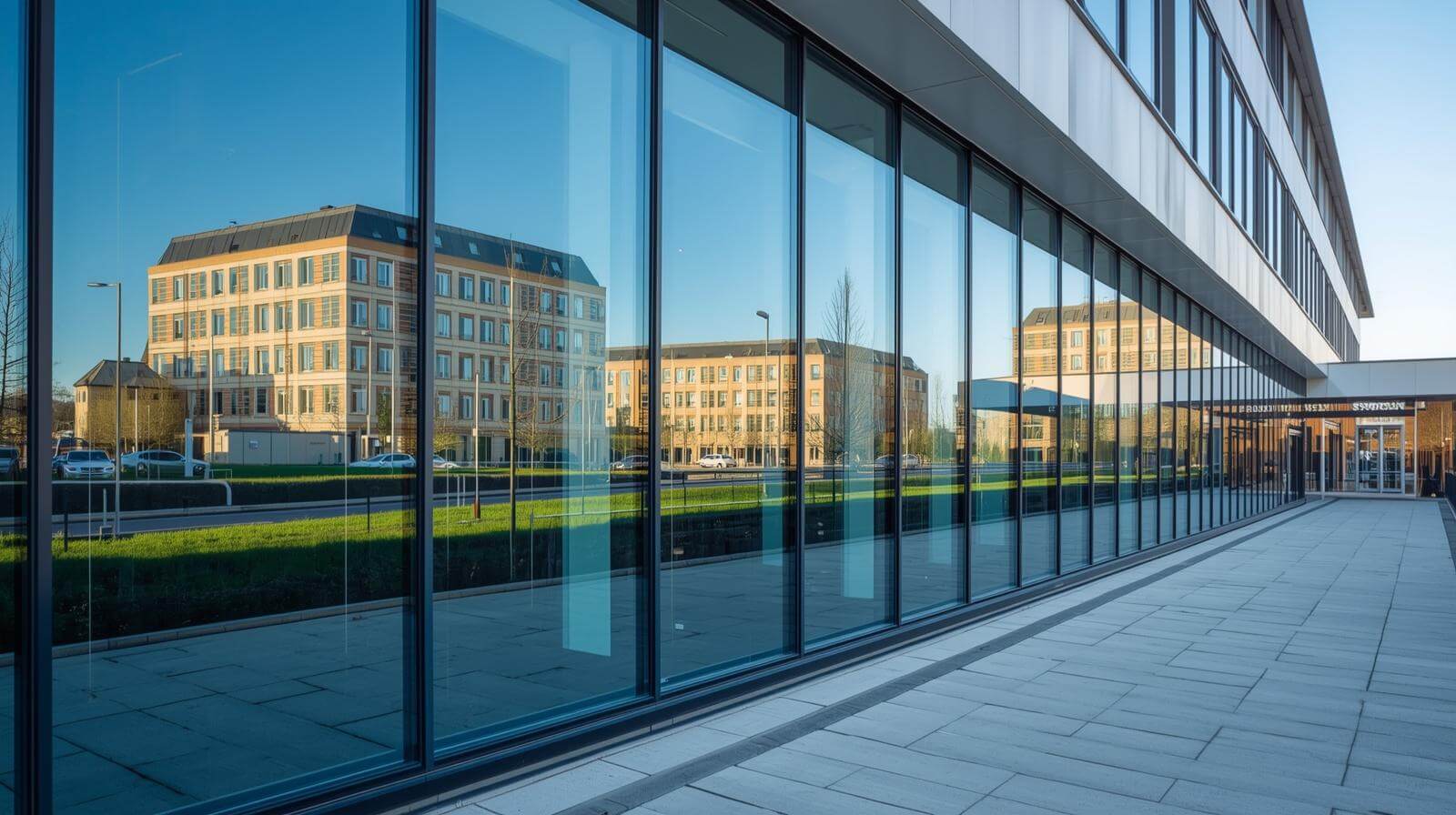 commercial building with energy efficient UPVC glass windows-vigorawindows.com