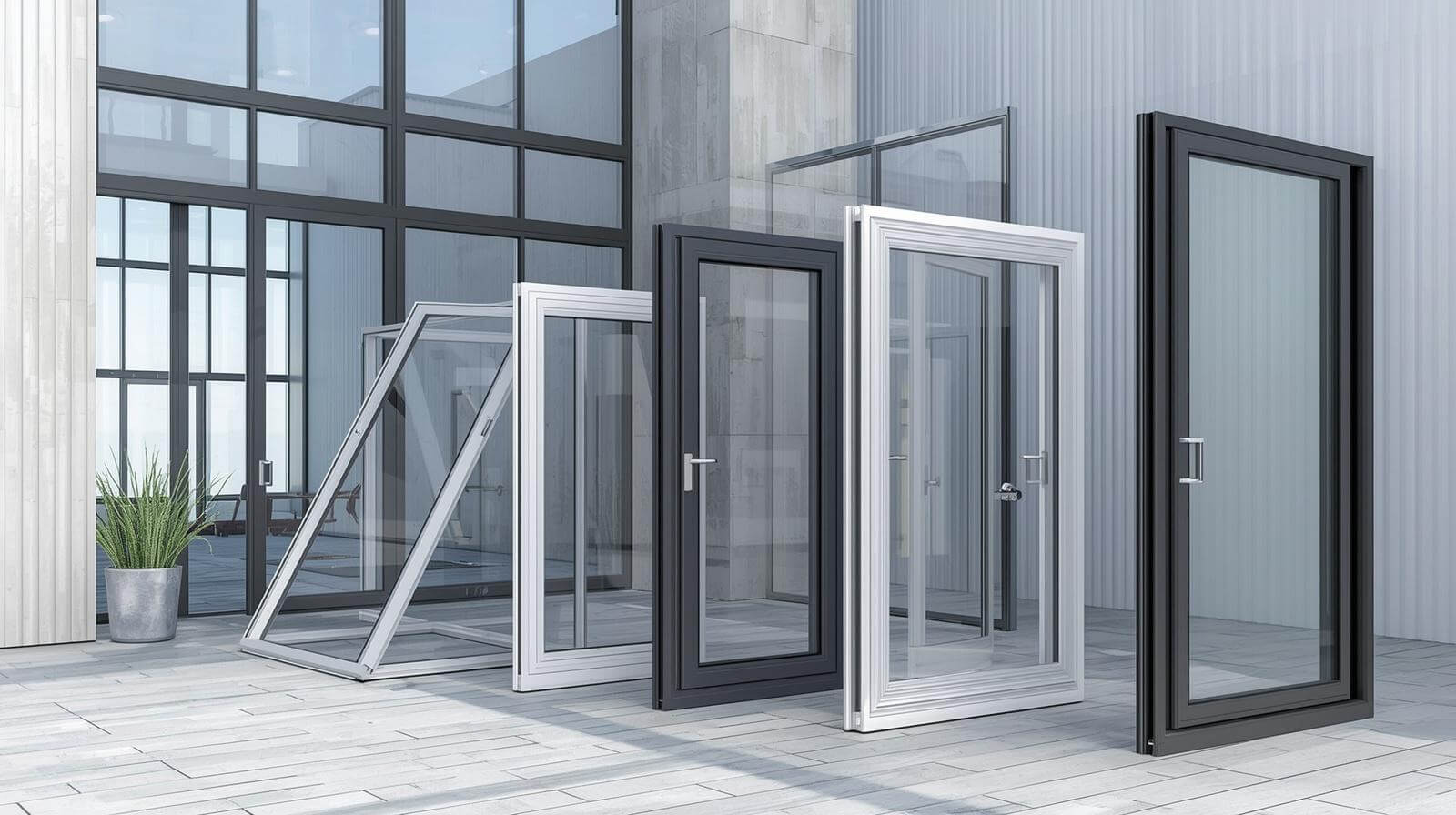 different types of UPVC glass windows used in commercial buildings-vigorawindows.com