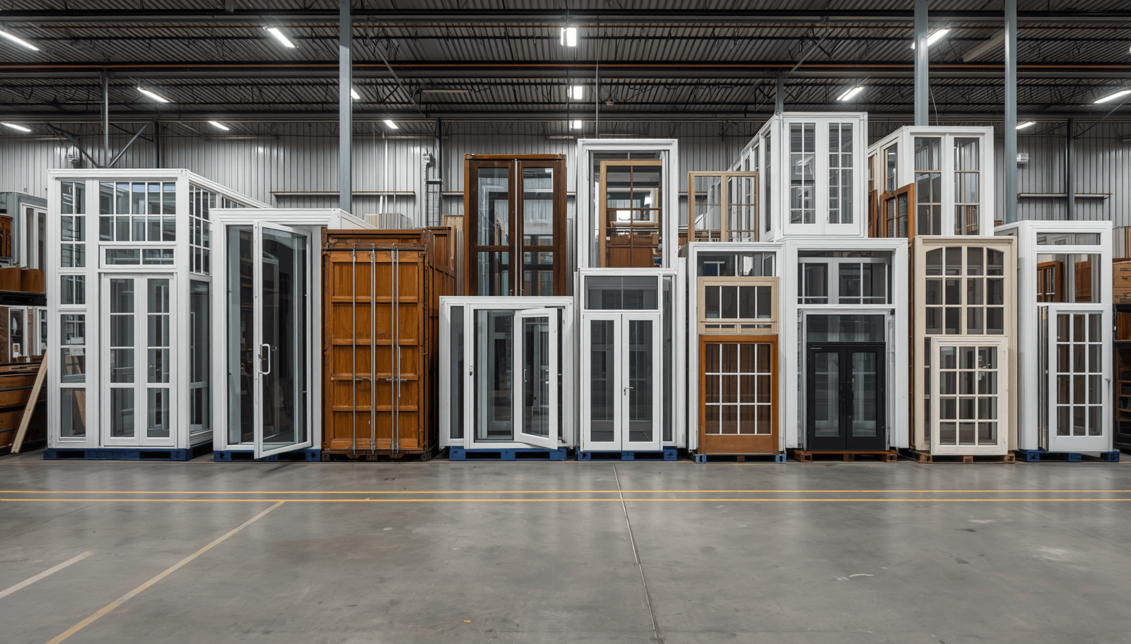 mixed aluminium and uPVC windows and doors for B2B container loading-vigorawindows.com.jpg