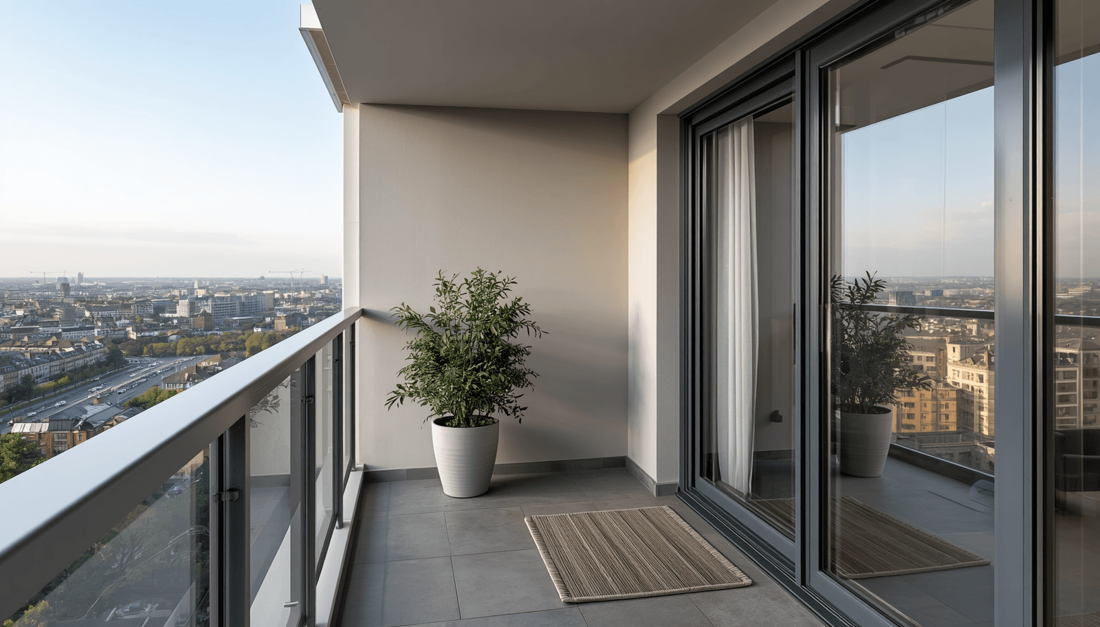 uPVC sliding door apartment project balcony application-vigorawindows.com